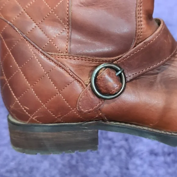 Justins Women’s Riding Boots | 100% Brown Leather | Quilted | Size 7B - Picture 11 of 11